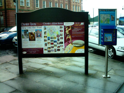 Information Board outside Chester Station